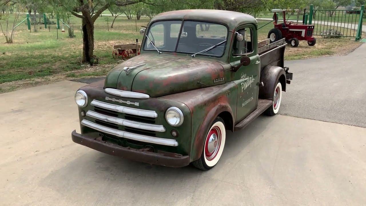 1950 Dodge B-2-B 218ci I6 3-Speed Column Shift Cool Patina with 