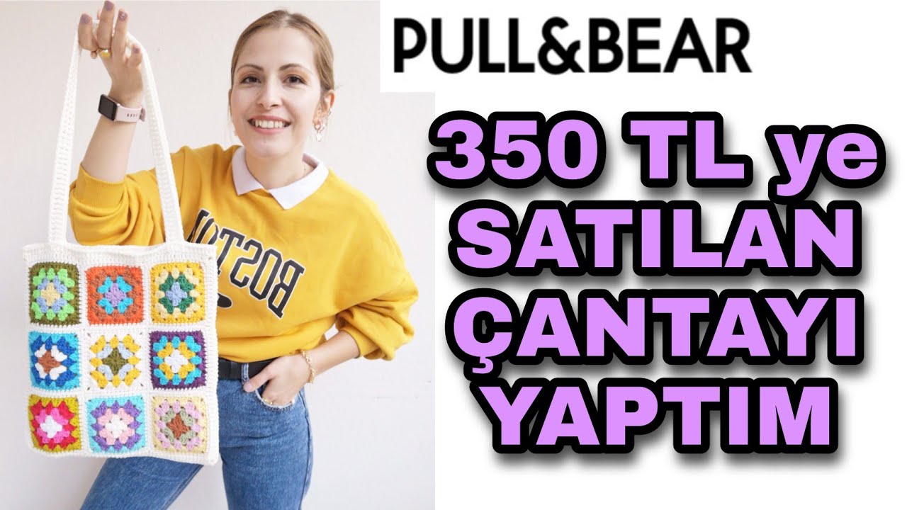 YOK ARTIK 🤩 | 350 TL lik Pull&Bear ÇANTAYI YAPIYORUZ | Crochet Bag Tutorial | Diy