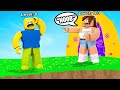 I Went Undercover As A NOOB In Skyblock Roblox Island To See What Would Happen...