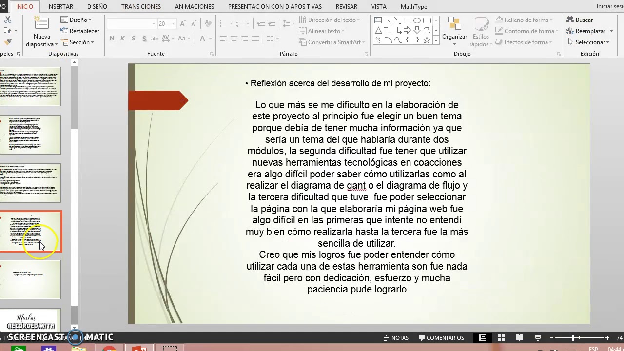 Módulo 23 semana 4 Actividad Fase final: Presentación de mi proyecto en