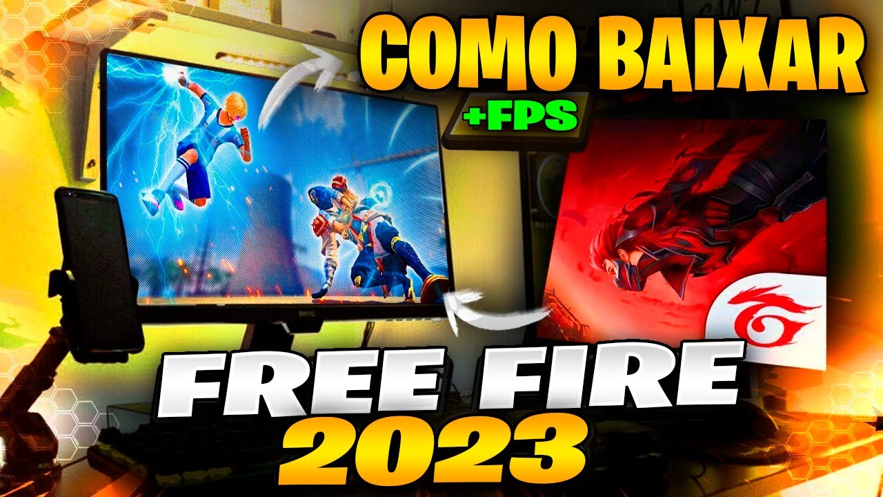 Como BAIXAR Free Fire para PC 2023 ✓ ÚLTIMA VERSÃO SEM LAG ✓ Emulador para  PC FRACO, MÉDIO