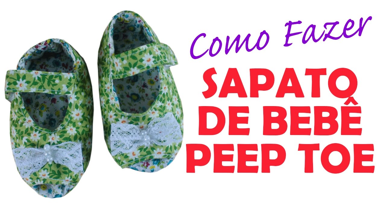 sapatinho peep toe bebe