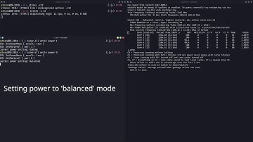 Razer linux laptop control project - Fan / CPU Power demo