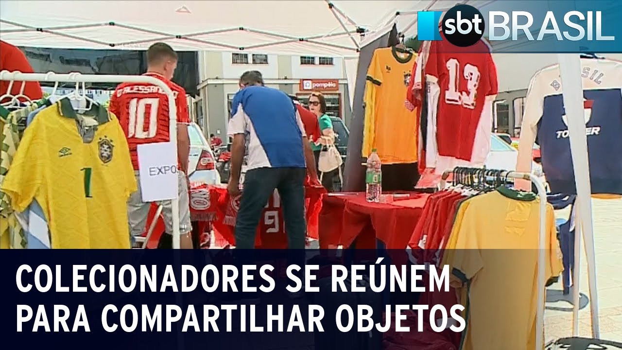 Colecionadores compartilham itens exclusivos das histórias da Copa do Mundo | SBT Brasil (19/11/22)