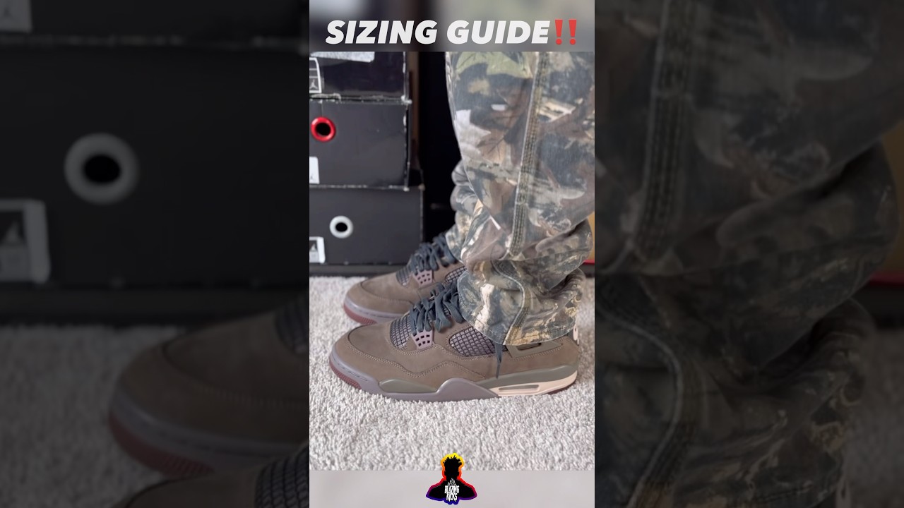 РАЗМЕРНАЯ ТАБЛИЦА ДЛЯ НОВЕЙШЕЙ КРОССОВКИ A MA MANIÉRE x JORDAN 4 “DARK MOCHA” ☕️ 🔥