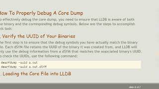 How to Debug Core Dumps with Specific Debug Symbols Using LLDB on macOS
