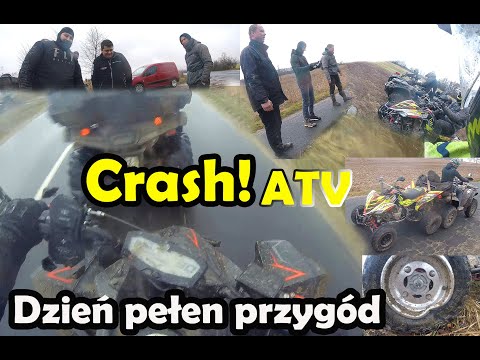 ATV Crash & FAILS 🥺☝( ´•︵•` ) Dzień pełen przygód! ☝️ 😏🛠️💯🔥🔥 #atv #quad #atvriders