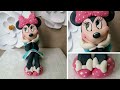 Minnie Mouse Cake Topper Tutorial - Figurica Mini Maus  od fondana