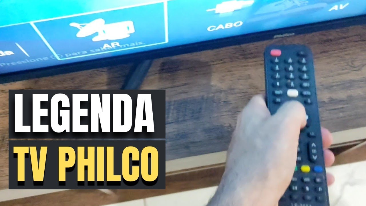 Como desativar legenda na TV Philco modelo novo - YouTube