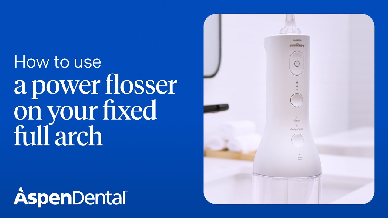 How to Use a Power Flosser for Full Arch Implants | Aspen Dental Pro Tips