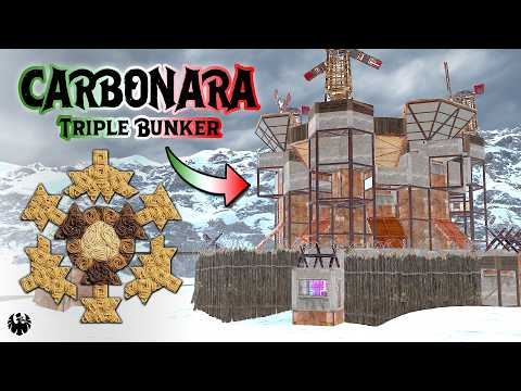 Обложка видео CARBONARA • QUAD Bunker • Anti-Siege • Shield Wall • 4-6 MAN RUST BASE