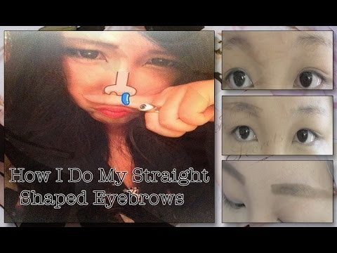 ✖ Eyebrow Tutorial For Thin or Light Brows: Straight Shaped ✖