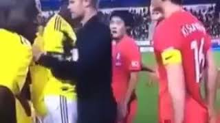 Edwin Cardona gesto contra Coreano (Corea 2 - Colombia 1)