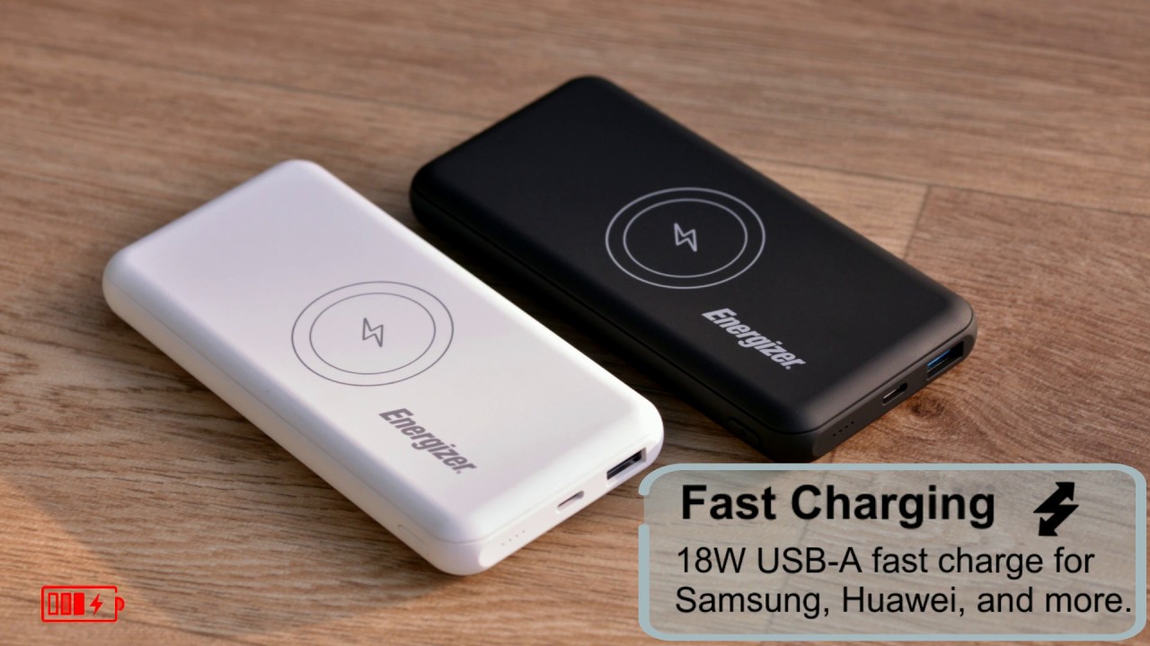 Energizer® Wireless and Fast Charge Power Bank QE10007PQ - YouTube