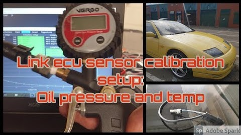 Standalone ECU sensor setup- Oil pressure and temp