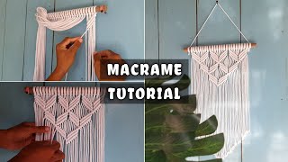 Cara Membuat Macrame Pemula | simple and easy macrame tutorial