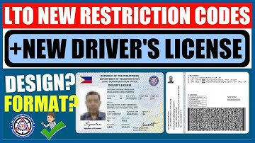 LTO NEW RESTRICTION CODE + NEW DRIVER
