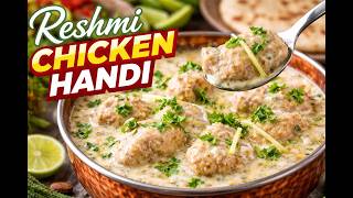 Creamy Reshmi Chicken Handi Recipe | Soft & Juicy Chicken Handi | Easy Pakistani Recipe screenshot 1