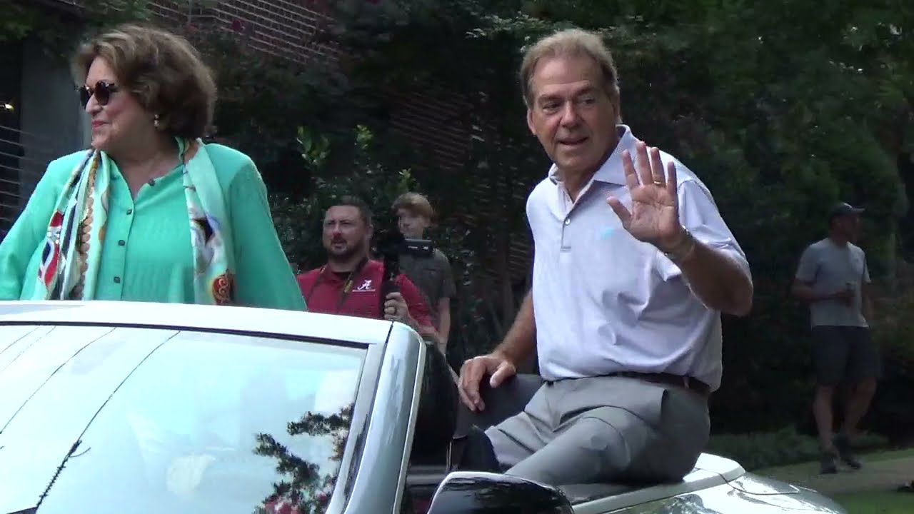 Nick Saban speaks after street in Tuscaloosa, Alabama is named after Nick's Kids Foundation