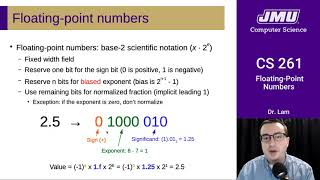 JMU CS261 10 Floating Point Part 02 - Format Details