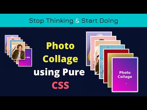 CSS  Hover Card. Photo collage using CSS.