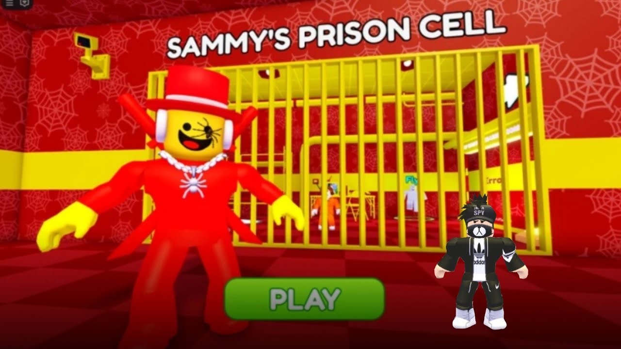 Sammy's prison cell roblox gamepley 4