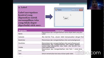 Pengenalan Pemrograman Komputer Dengan VB2015 #Control dalam VB2015 #Pertemuan2