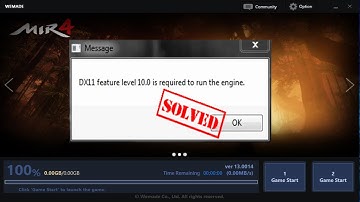 directx error / direct x level 10.0 is required fix any game