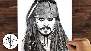 How To Draw Jack Sparrow | Sketch Tutorial (step be step)