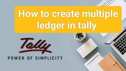 tally me multiple ledger kaise banaye/ multiple ledger in tally/ ledger entry in tally.