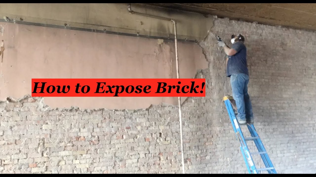 How to Expose Brick and Remove Plaster YouTube