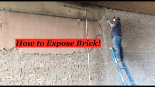 How to Expose Brick and Remove Plaster