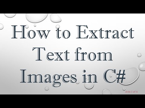 How to Extract Text from Images in C#