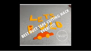 EASY DUCT TAPE CUTTING HACK