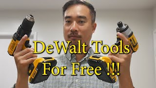 How I bought DeWalt Drill and Impact drivers for free!