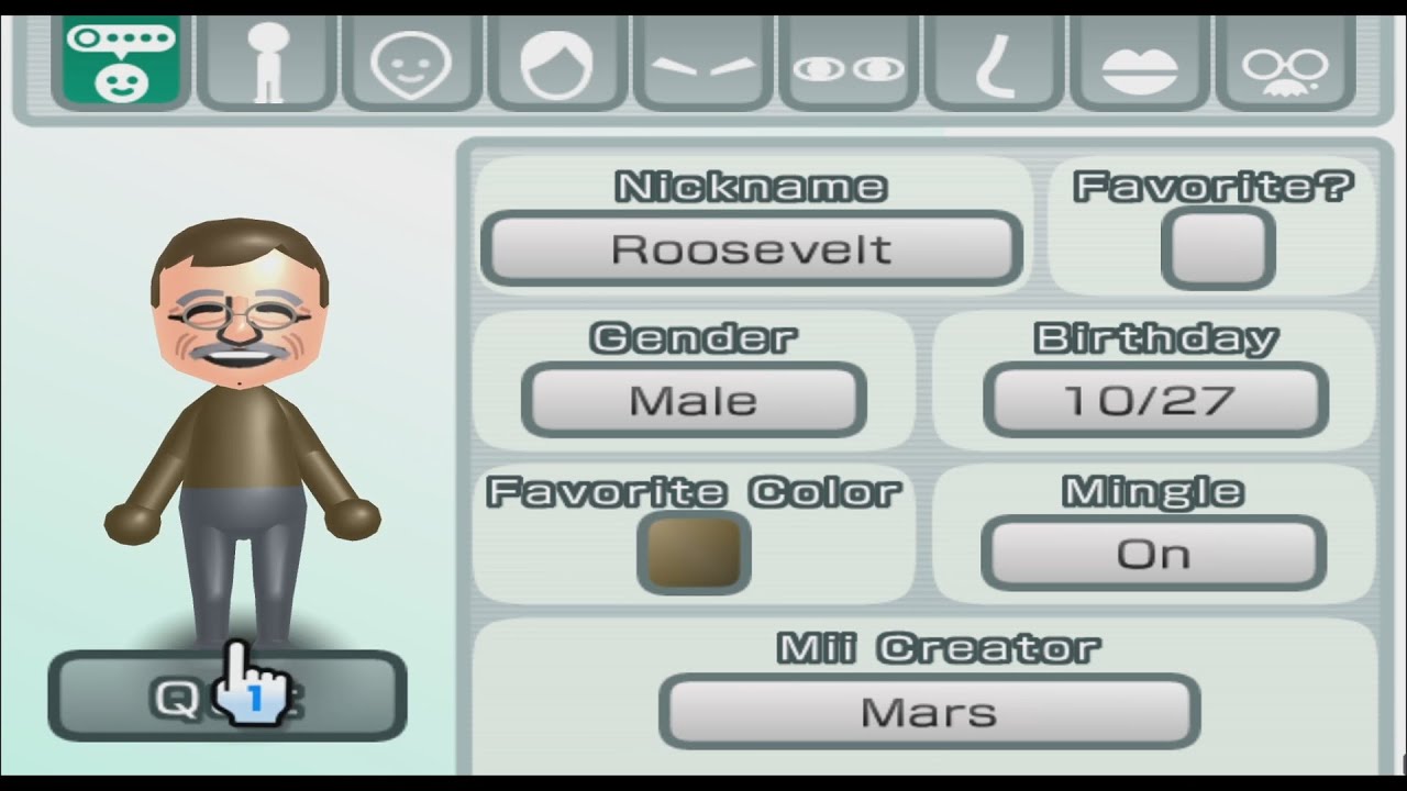 Teddy Roosevelt - Mii 2097 - YouTube