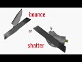 Projectile that actually bounces | Hardness vs Toughness