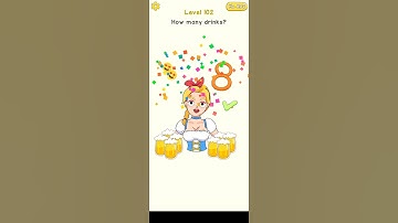 Delete Puzzle Level 102 | Delete Puzzle How many drinks? Solution