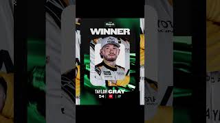 Crown him the king of Kansas City! Taylor Gray wins at Kansas Speedway!