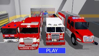 FIRE TRUCK BARRY'S PRISON RUN Obby New Update Roblox All Bosses Battle Walkthrough FULL GAME #roblox