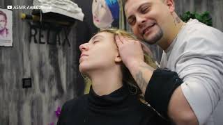 ASMR | Barber Shop Asmr Massage For Female Customer (asmr head massage)