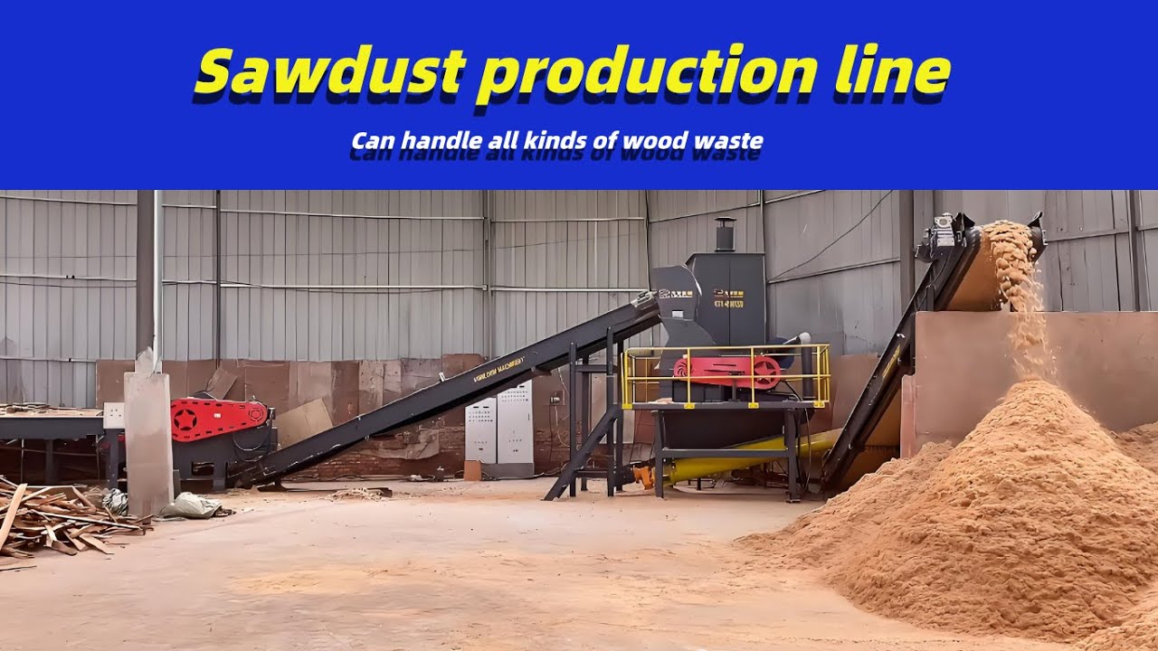 Wood Crushing Production Line:The Chipper Takes the Lead,and the Crusher Perfectly Finishes the Job!