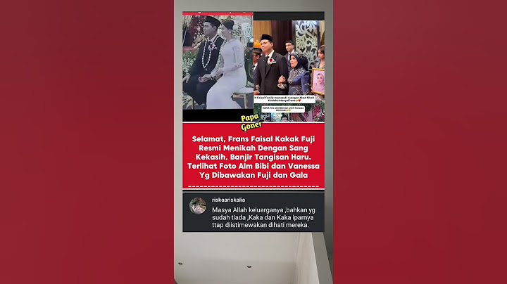 Momen haru di pernikahan Frans Faisal kakak Fuji.