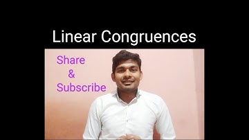 Linear Congruence and their examples|| Number theory by Manoj Yadav (NT-6)