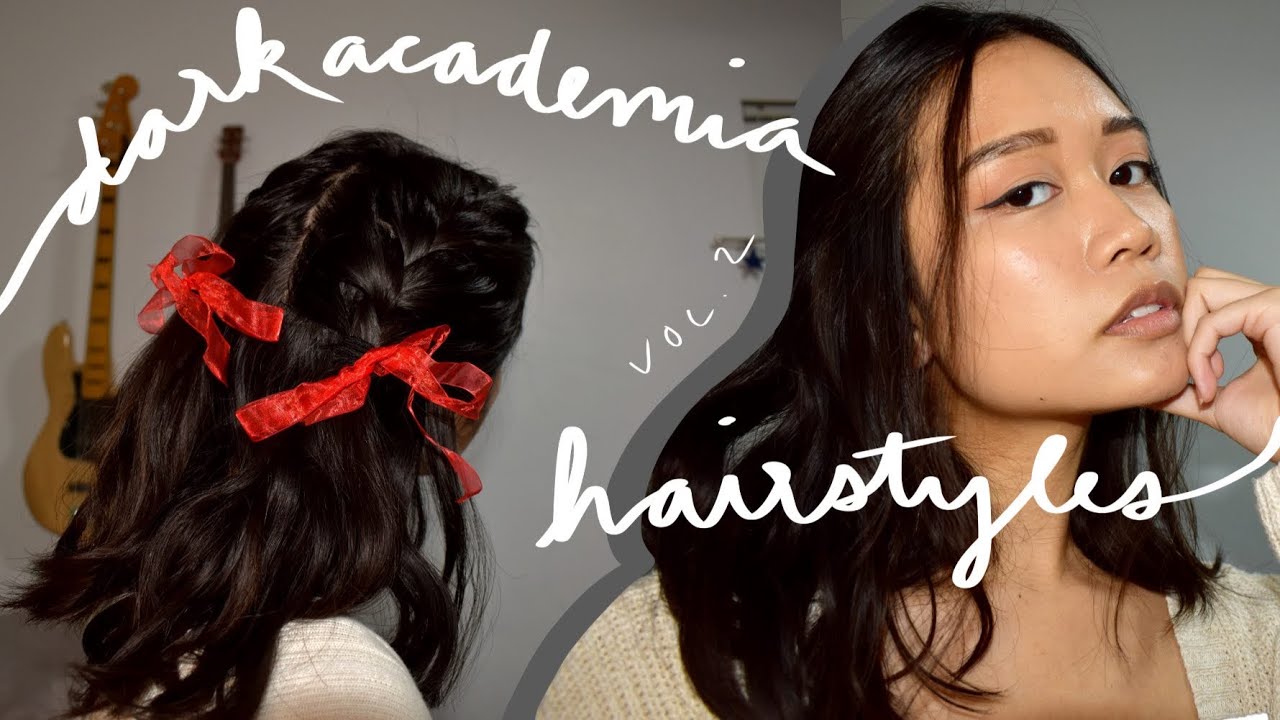 pix Light Academia Makeup Looks dark light academia inspired hairstyles vol...