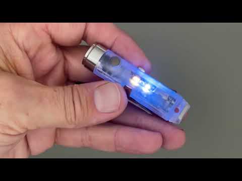 RovyVon Aurora A8 USB-C UV/ROT/Weiss (3rd generation) aufladbare Schlüsselbundlampe mit Seitenlicht