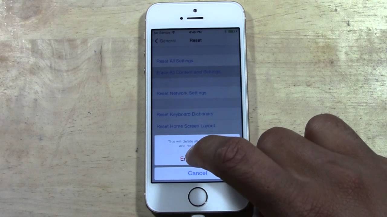 iPhone 5s - How to Reset Back to Factory Settings​​​ | H2TechVideos​​​ -  YouTube