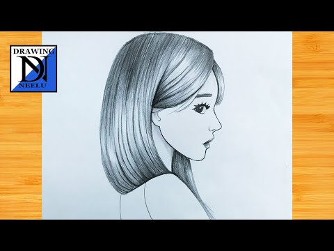 Art & sketch - A side beautiful girl face... | Facebook