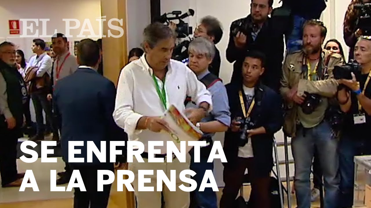 Un apoderado de VOX se enfrenta a la prensa antes que vote SÁNCHEZ | 28-A periodicos de honduras