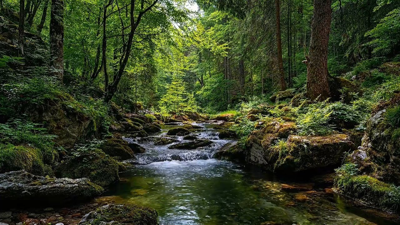 Green Forest Sounds, Babbling Stream, And Relaxing Birdsong, Sounds Of Nature